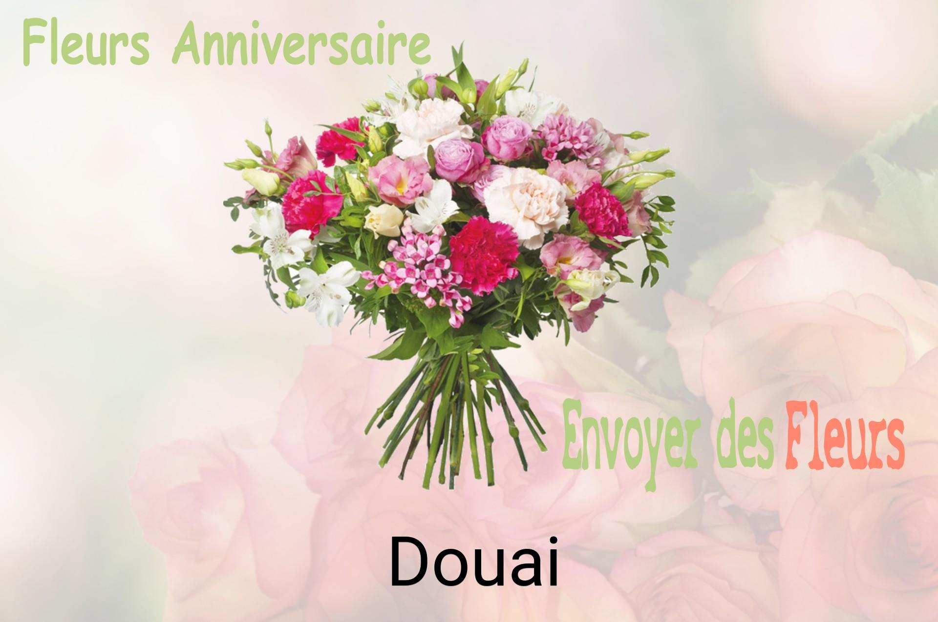 Bouquet de fleurs d’anniversaire livré à Douai